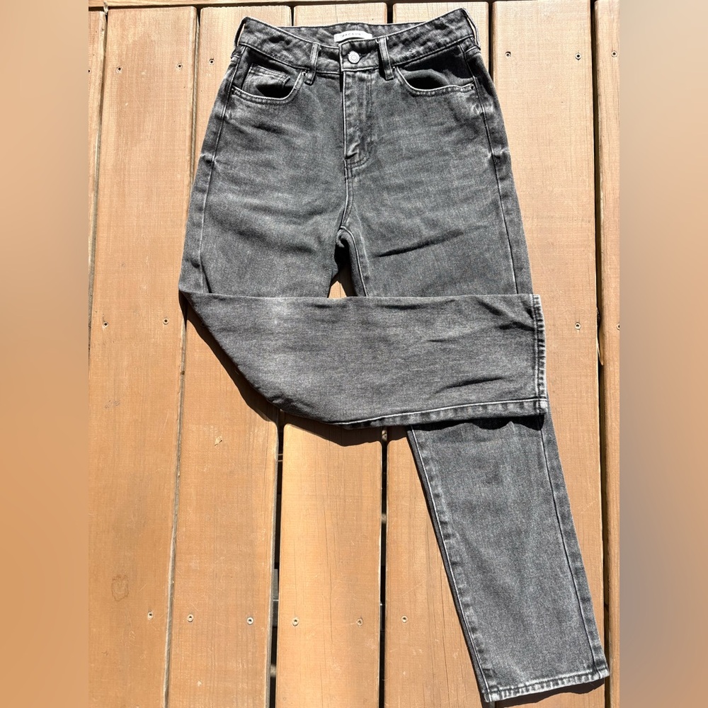 PacSun High-Rise Washed Black Jeans